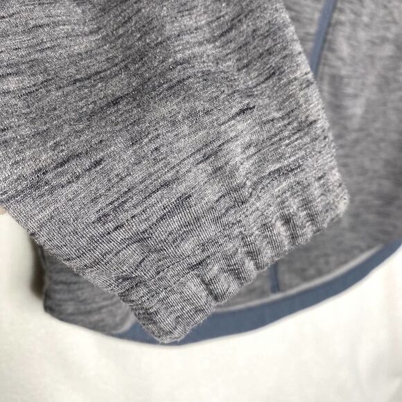 Columbia Colorblock Full Zip Athletic Perforated Hoodie Jacket Blue Gray Small - Picture 6 of 11